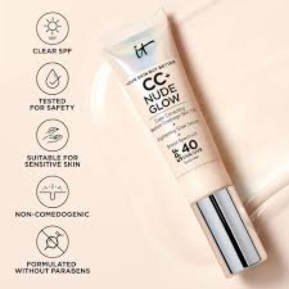 IT Cosmetics CC+ Nude Glow Cream TAN WARM - Picture 3 of 3